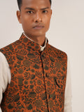 PRINTED JAWAHAR JACKET WITH FLAP POCKETS