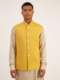 COTTON SILK ZIGZAG JAWAHAR JACKET