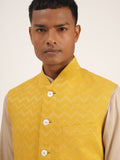 COTTON SILK ZIGZAG JAWAHAR JACKET