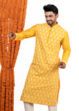 KURTA SET WITH ALL OVER THREAD EMBROIDERY