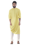 DAFFODIL COWL DRAPE KURTA WITH CHURIDAR PANTS