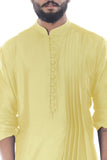 DAFFODIL COWL DRAPE KURTA WITH CHURIDAR PANTS