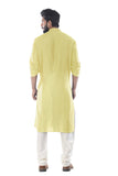 DAFFODIL COWL DRAPE KURTA WITH CHURIDAR PANTS