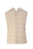 Light Beige Kurta With Cream Dori Embroidery Jacket