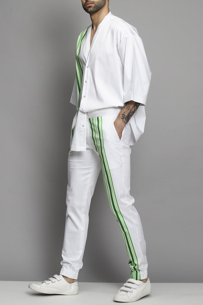 White Jogger With Trouser