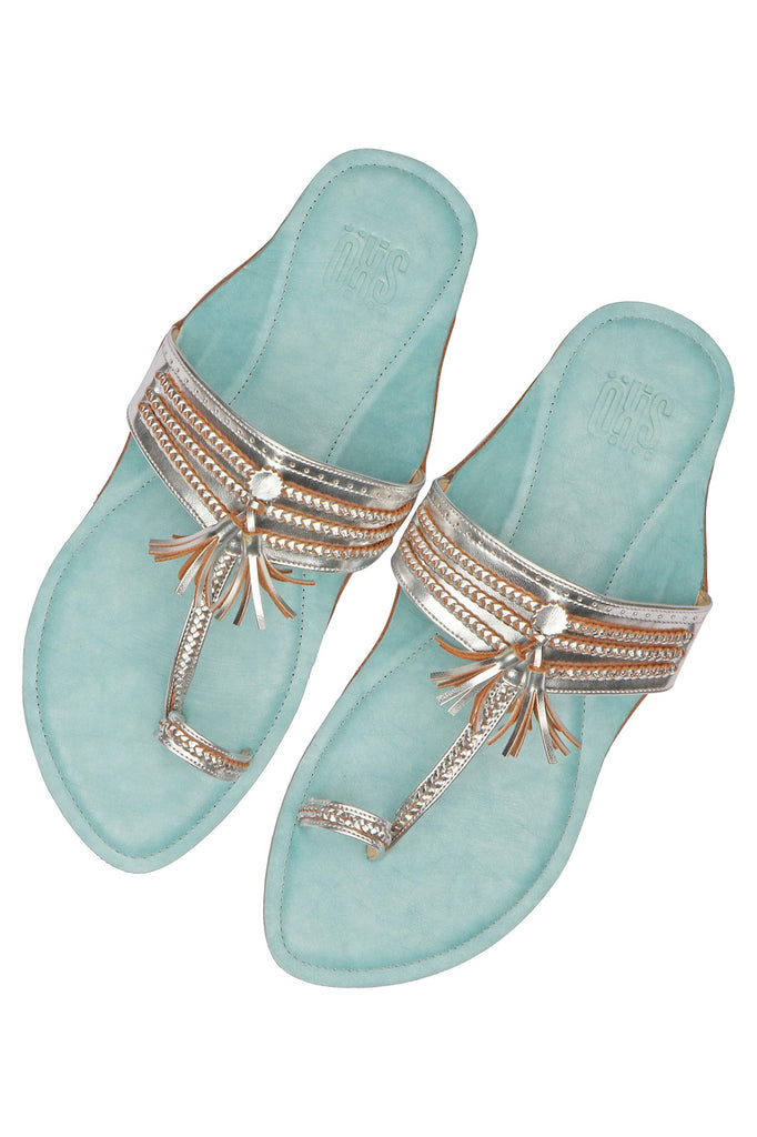 KOLHAPURI SILVER BLUE
