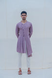 Cotton X Linen Mauve Kurta