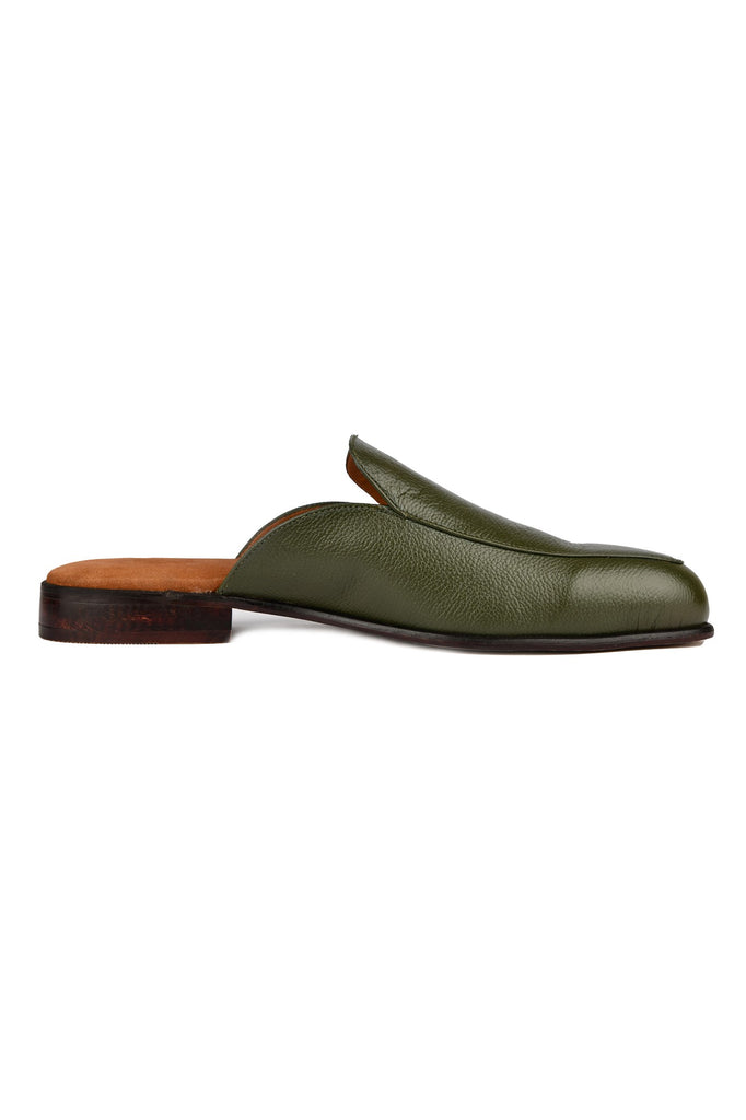 Moscow Mens Olive Green Mules