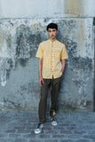 Broken Squares  Linen Shirt