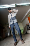 Denim Organza Jungle  Shirt