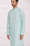 Mint Blue Printed Kurta Set