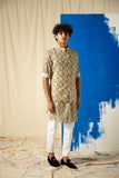 The Strawberry Fields Cotton Kurta Pajama Set with matching Bandi