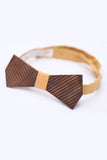 RIP TIED WOODEN BOW TIE