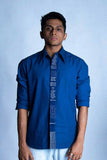 Embroidered Placket Shirt Mens