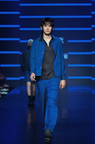 TERRIWOOL FLARED TROUSER BLUE