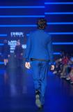 TERRIWOOL FLARED TROUSER BLUE