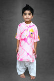 Tie and Dyed Apple cut Kurta with Patiala