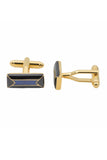 Pyrenees Cufflinks - Black and Blue