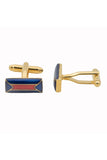Pyrenees Cufflinks - Blue and Red