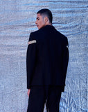 DECO ARCHED EMBROIDERED BLAZER