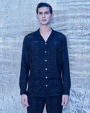 WINDOW PANE EMBROIDERED SHIRT